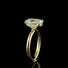 3ct Cushion Diamond Hidden Halo Engagement Ring