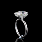 5ct Cushion Diamond Hidden Halo Engagement Ring