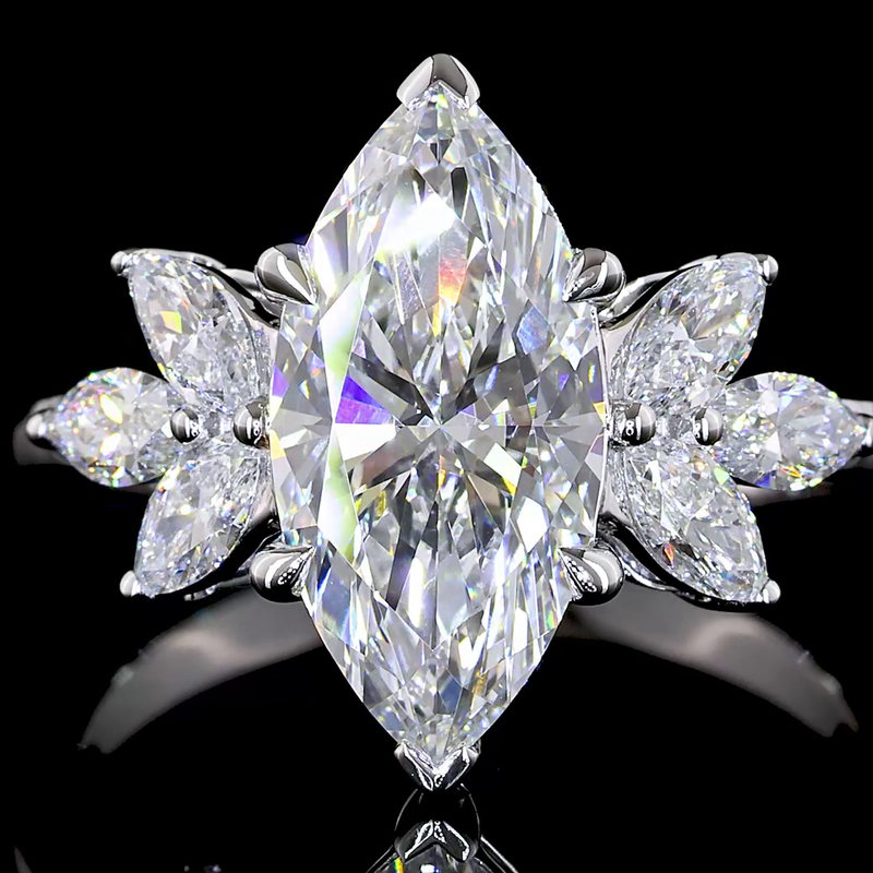 2ct Prong Marquise Special Engagement Ring