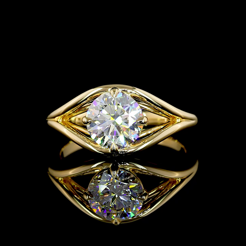1-1/2ct Round Diamond Solitaire Engagement Ring