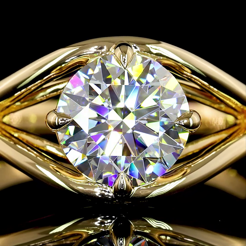 1-1/2ct Round Diamond Solitaire Engagement Ring