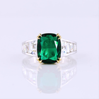 4ct Cushion Emerald Special Engagement Ring