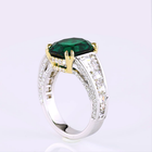 4ct Cushion Emerald Special Engagement Ring