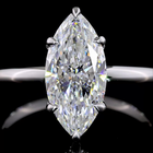 2ct Marquise Diamond Hidden Halo Engagement Ring