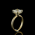 3ct Princess Diamond Hidden Halo Engagement Ring