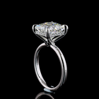 5ct Princess Diamond Hidden Halo Engagement Ring