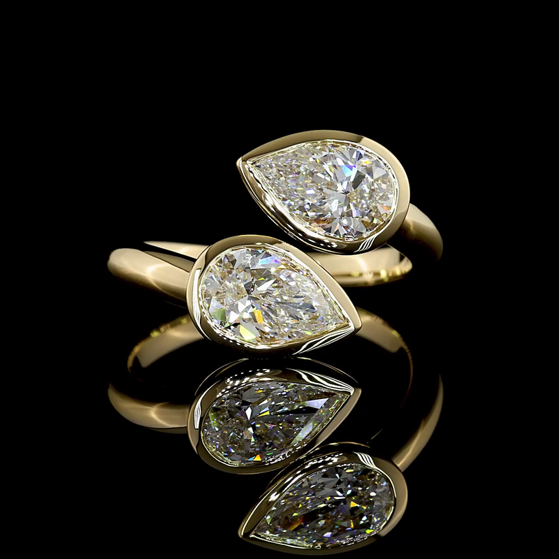 1ct Pear Diamond Special Engagement Ring