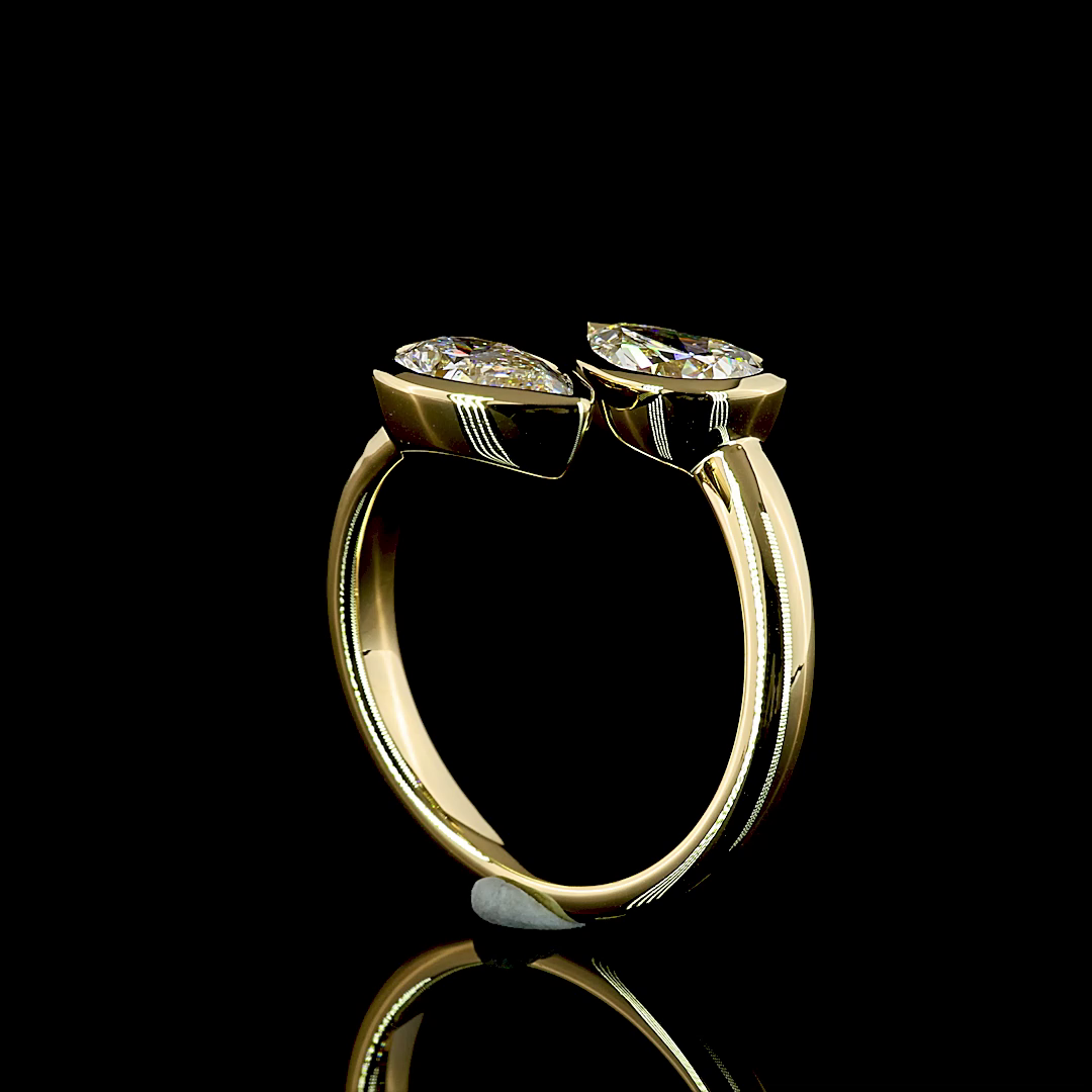 1ct Pear Diamond Special Engagement Ring