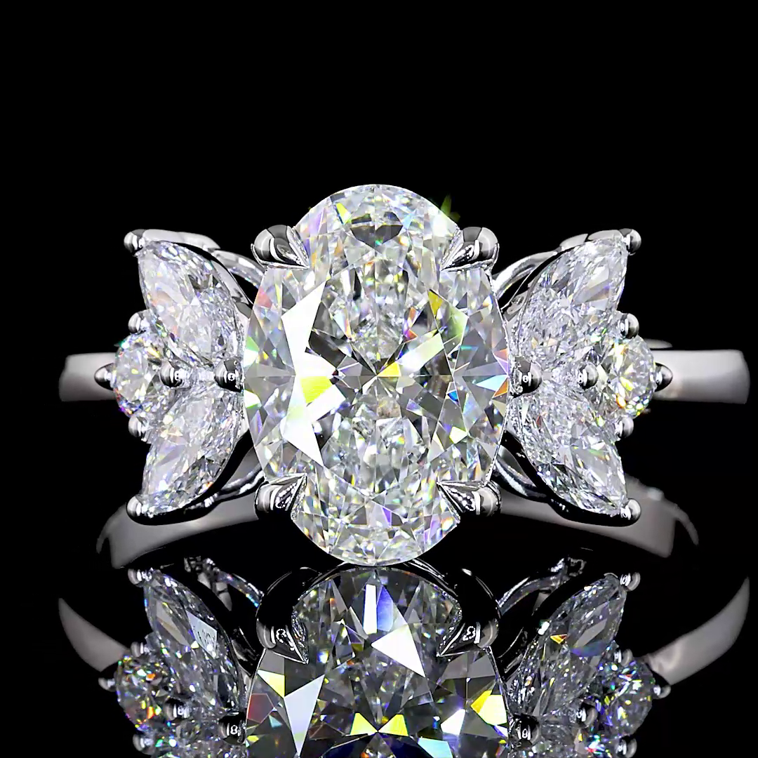 2ct Prong Oval Special Engagement Ring