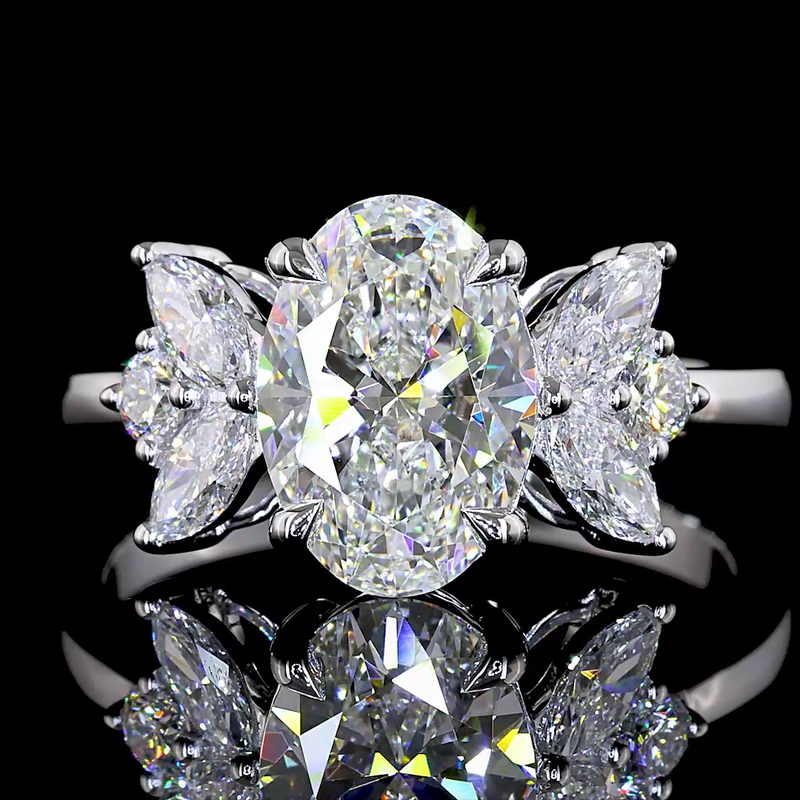 2ct Prong Oval Special Engagement Ring