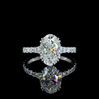 2-1/2ct Prong Round Hidden Halo Engagement Ring