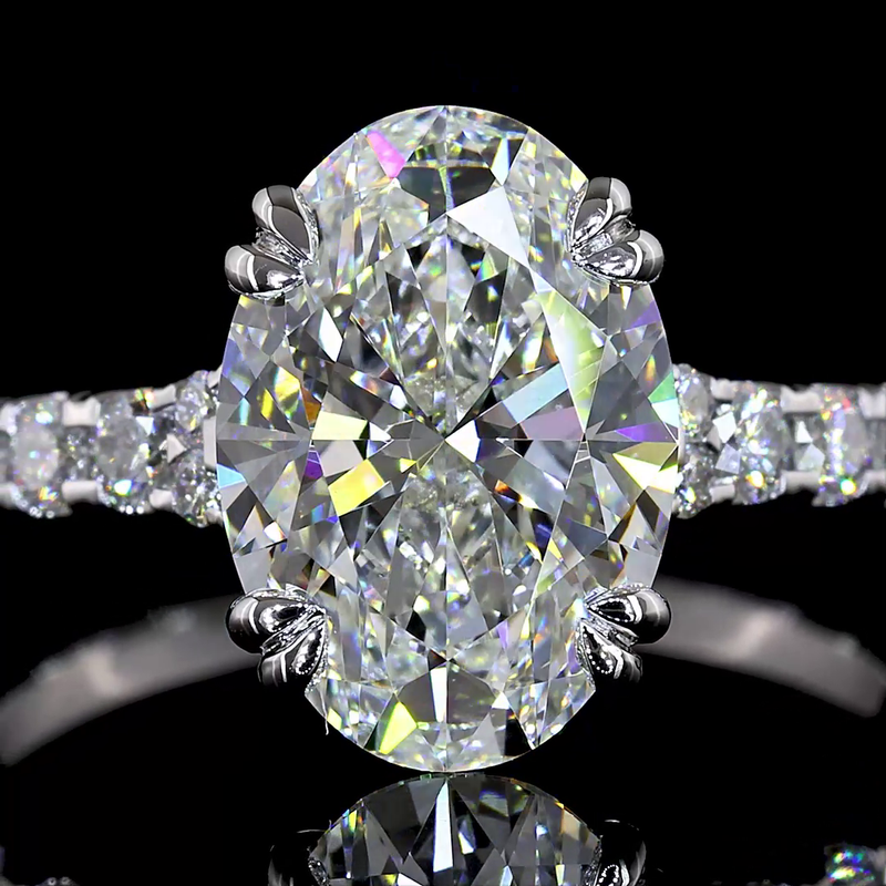 2-1/2ct Prong Round Hidden Halo Engagement Ring