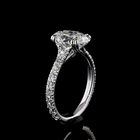 2-1/2ct Prong Round Hidden Halo Engagement Ring