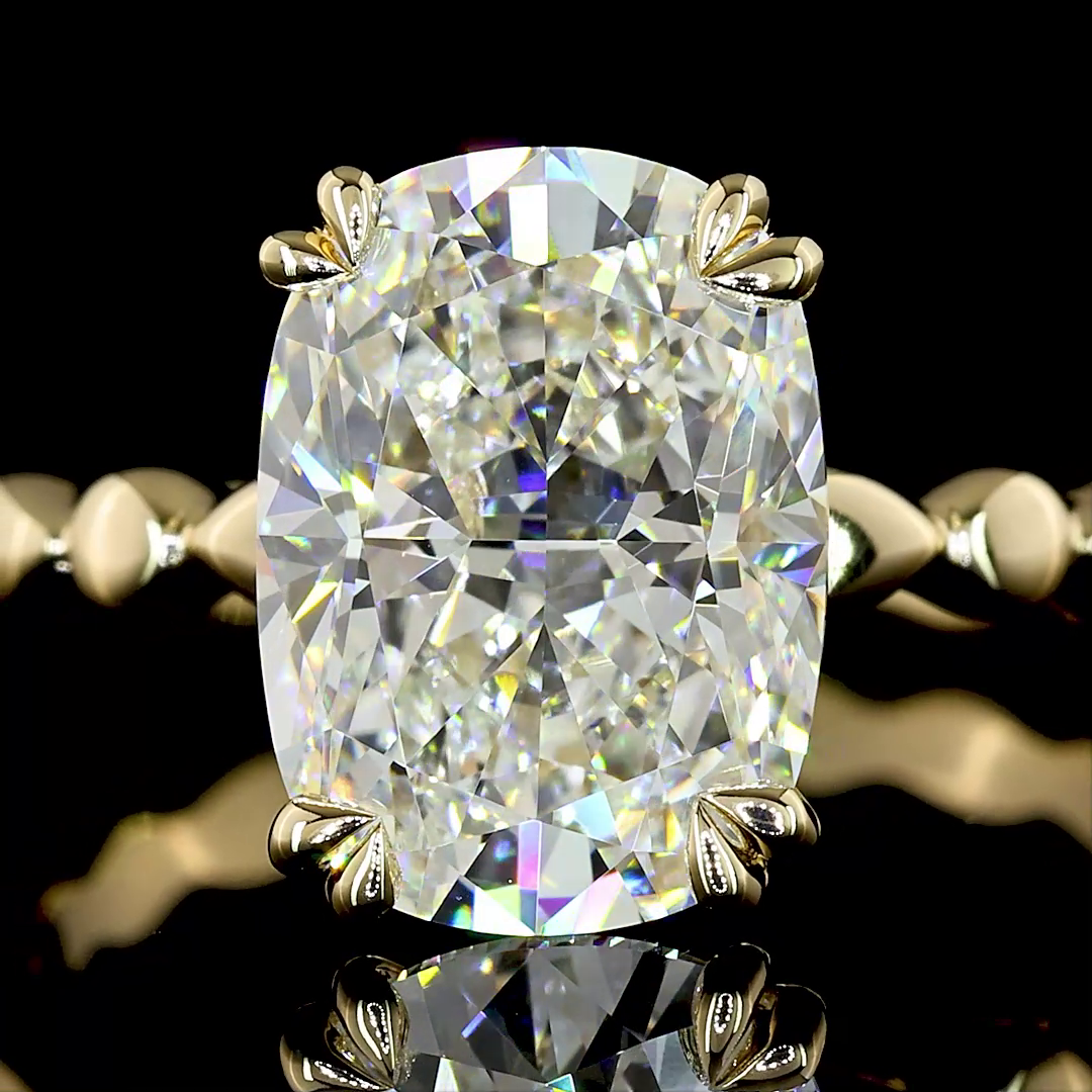 3ct Prong Cushion Special Engagement Ring