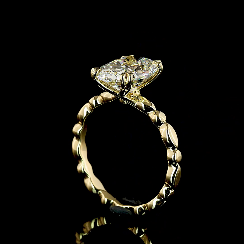 3ct Prong Cushion Special Engagement Ring