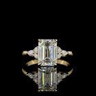 2-1/2ct Prong Emerald Special Engagement Ring