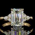 2-1/2ct Prong Emerald Special Engagement Ring