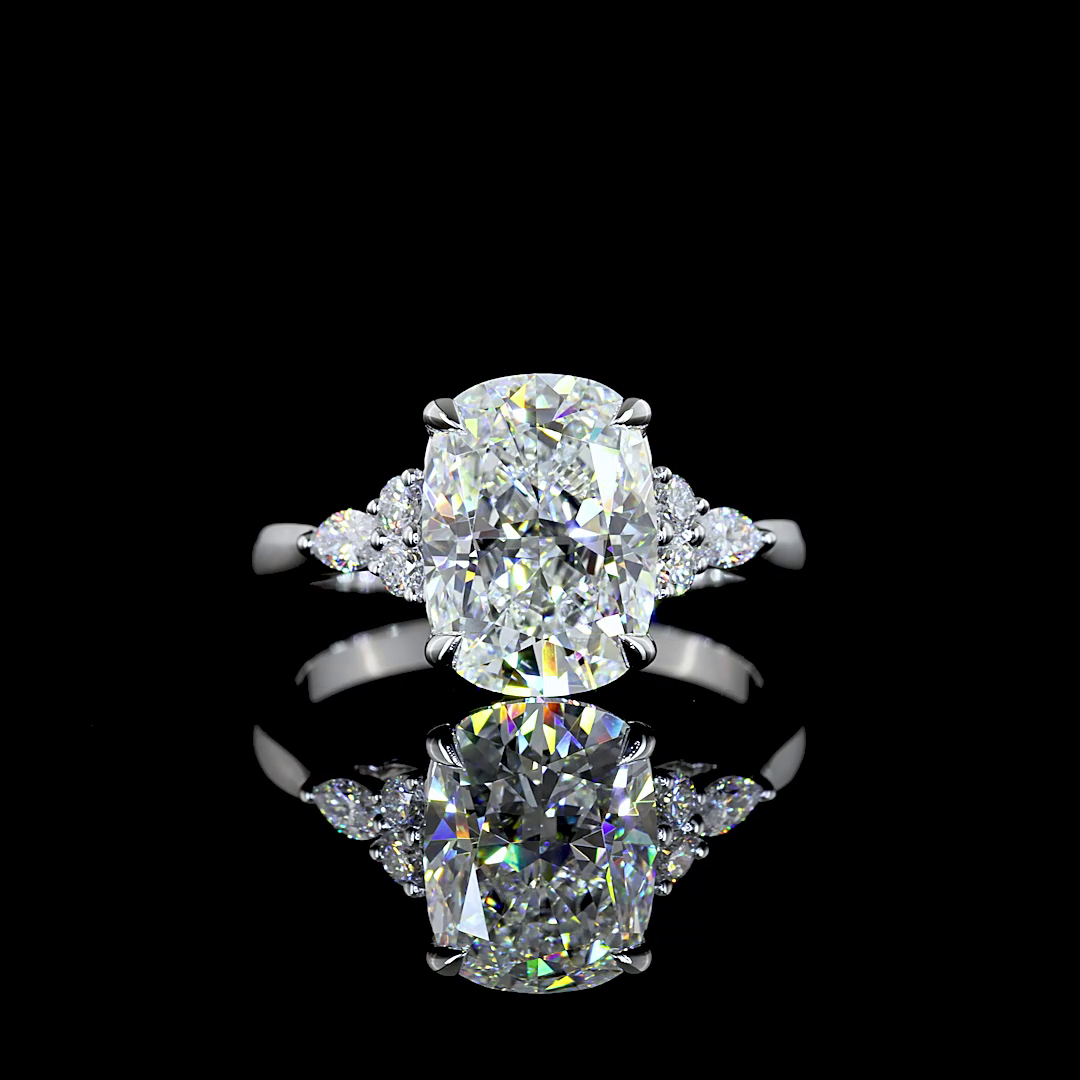 3ct Prong Cushion Special Engagement Ring