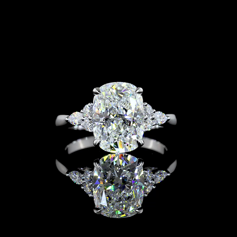 3ct Prong Cushion Special Engagement Ring