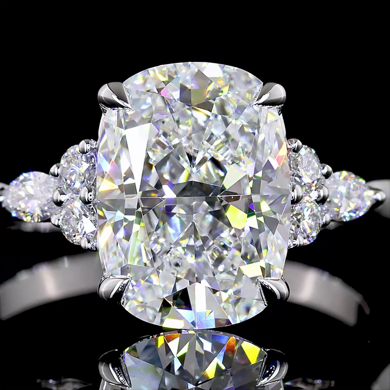 3ct Prong Cushion Special Engagement Ring