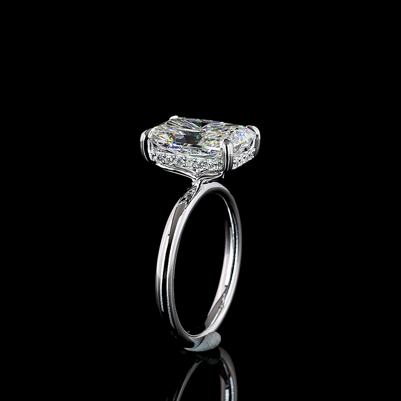 3ct Prong Cushion Special Engagement Ring