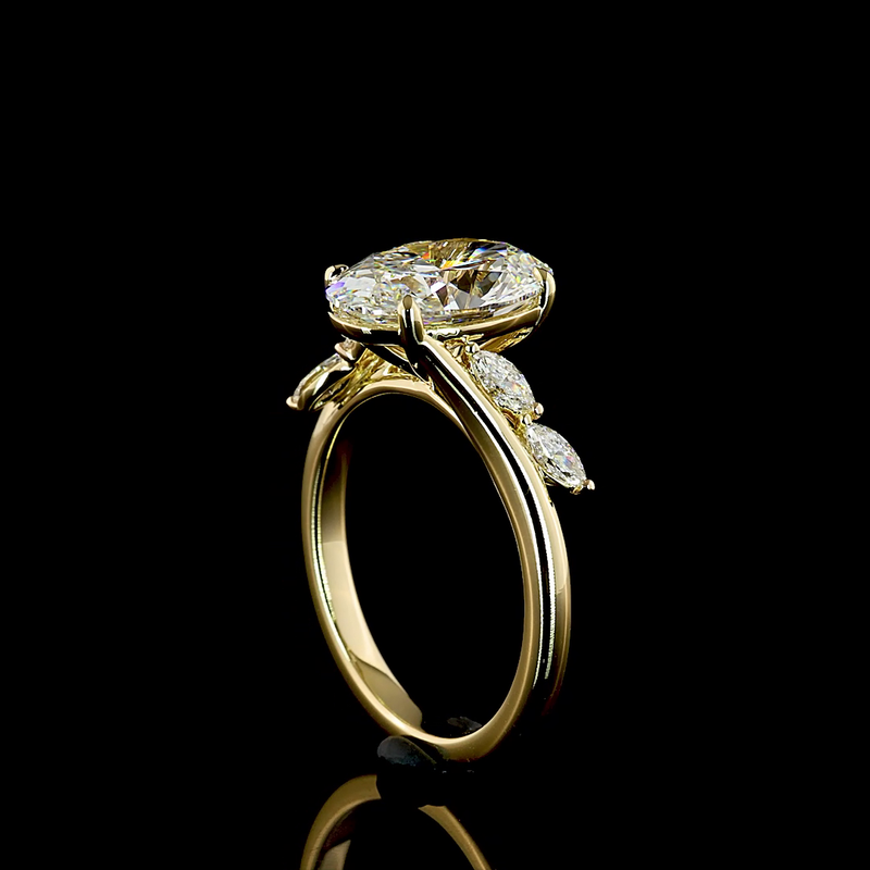 3ct Prong Oval Special Engagement Ring