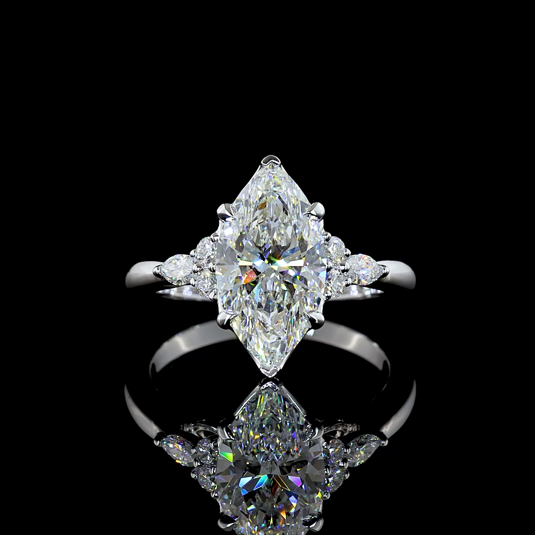 2-1/2ct Prong Marquise Special Engagement Ring