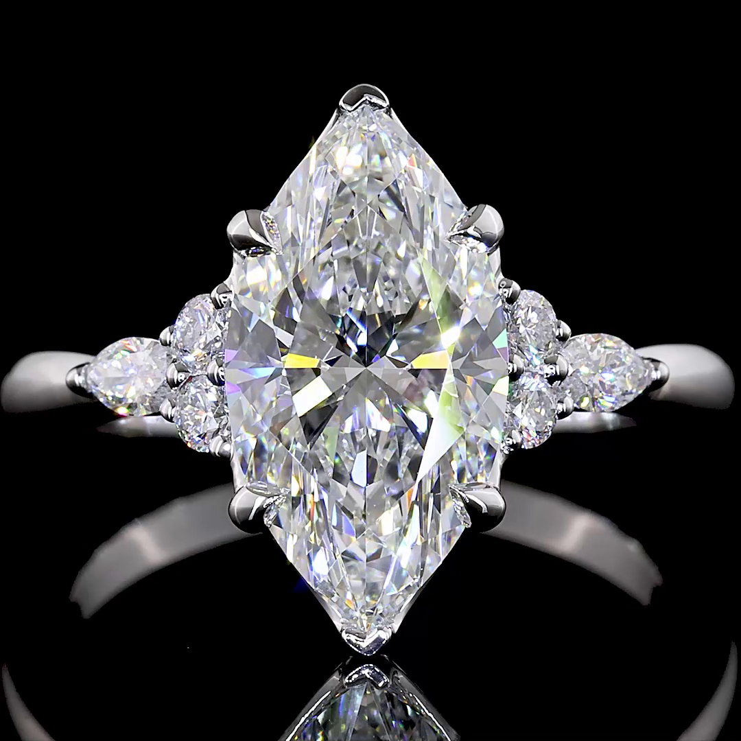 2-1/2ct Prong Marquise Special Engagement Ring