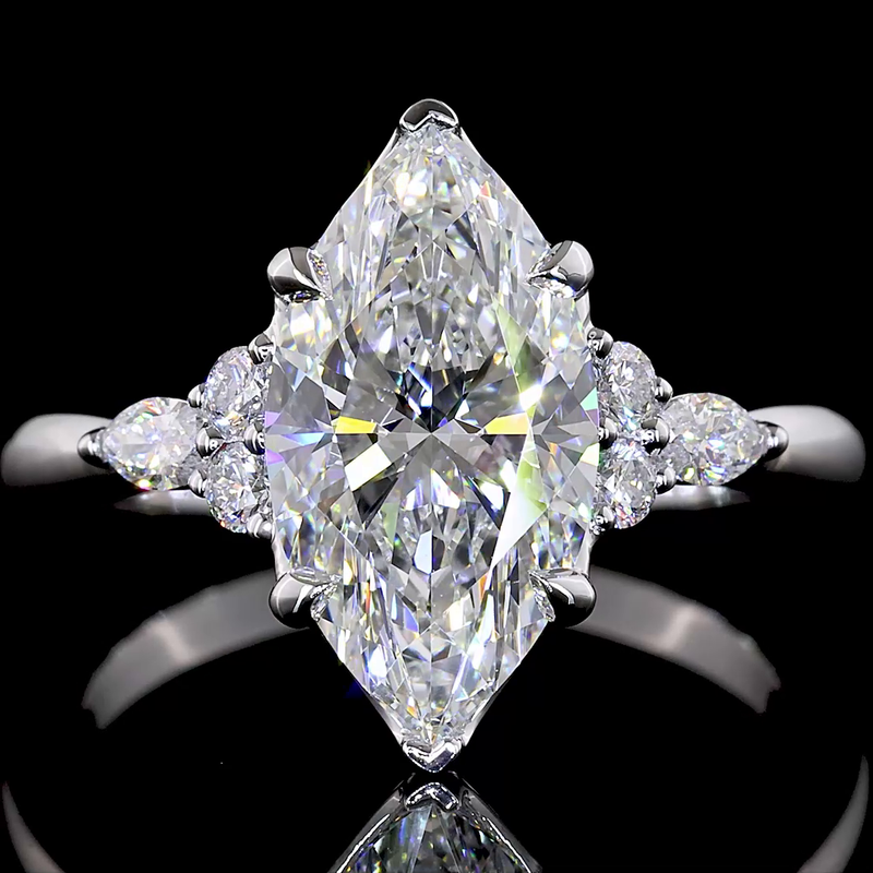 2-1/2ct Prong Marquise Special Engagement Ring