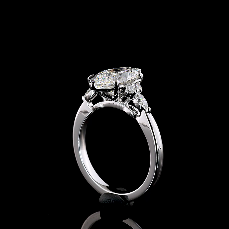 2-1/2ct Prong Marquise Special Engagement Ring