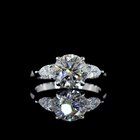 2ct Prong Round Three Stone Engagement Ring