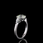 2ct Prong Round Three Stone Engagement Ring