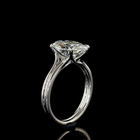 3-1/2ct Prong Oval Solitaire Engagement Ring.