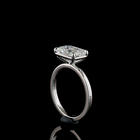 3ct Prong Emerald Solitaire Engagement Ring.
