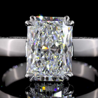 3-1/2ct Prong Radiant Split Shank Engagement Ring.