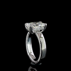 3-1/2ct Prong Radiant Split Shank Engagement Ring.