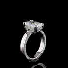 3-1/2ct Prong Radiant Split Shank Engagement Ring.