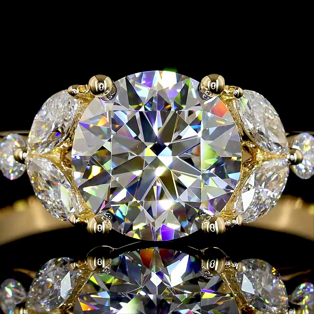 1 1/2ct Prong Marquise Special Engagement Ring.
