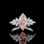 1-1/2ct Fancy Pink Marquise Special Engagement Ring.