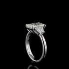 2ct Prong Radiant Three Stone Engagement Ring
