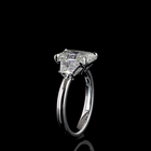 2ct Prong Radiant Three Stone Engagement Ring
