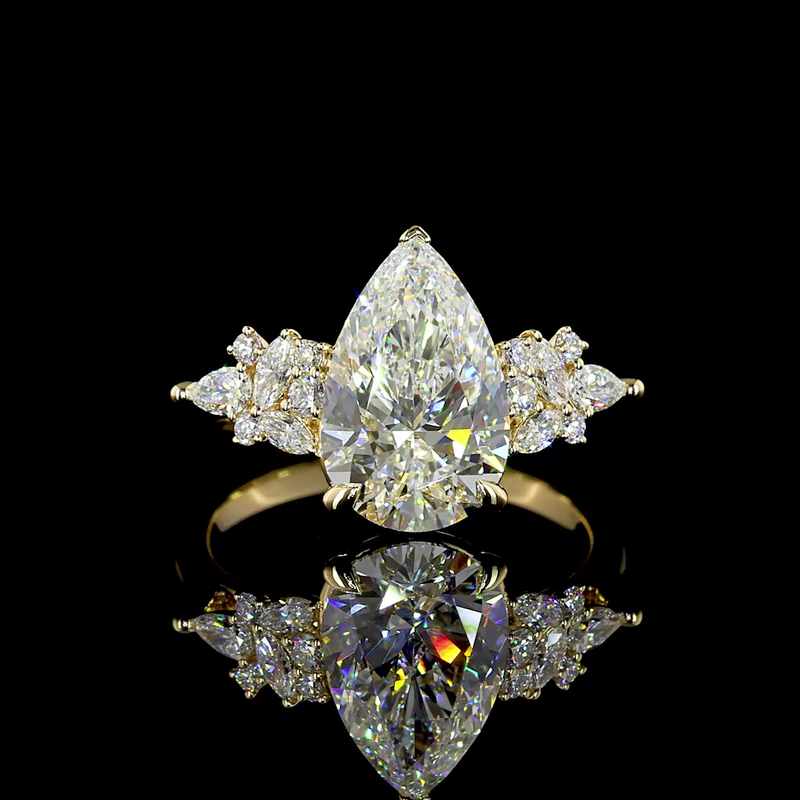 3ct Prong Pear Special Engagement Ring