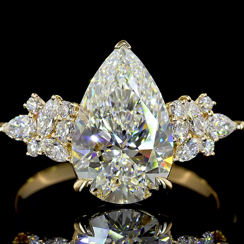 3ct Prong Pear Special Engagement Ring