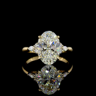 4ct Prong Oval Special Engagement Ring.