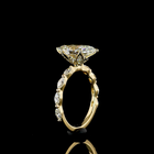3ct Marquise Prong Side Stone Diamond Engagement Ring