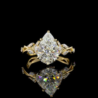 2-3/4ct Prong Pear Special Engagement Ring.