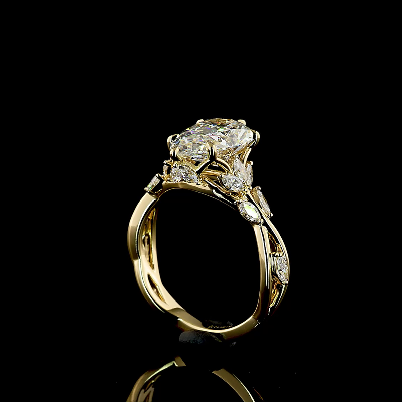 2-3/4ct Prong Pear Special Engagement Ring