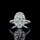 5ct Oval Hidden Halo Engagement Ring.