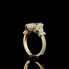 3-1/2ct Marquise Hidden Halo Engagement Ring.