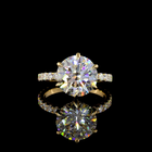 4ct Round Hidden Halo Engagement Ring.